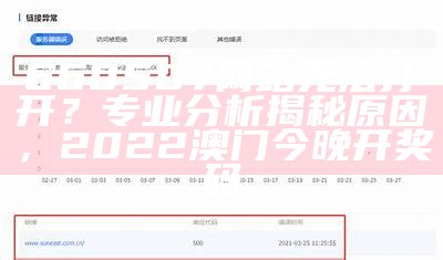 660507网站无法打开？专业分析揭秘原因，2022澳门今晚开奖码